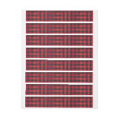 Gecontroleerde Plays Red en Black Omwikkelbaar Adreslabel (Vel)