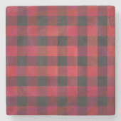 Gecontroleerde Plays Red en Black Stenen Onderzetter (Voorkant)