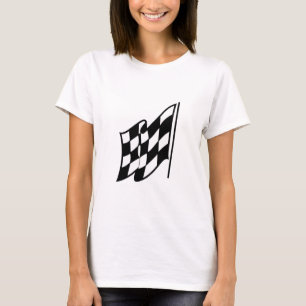 Gecontroleerde ractvlag t-shirt