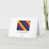 Gecontroleerde regenboog bedankkaart (Achterkant)