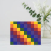 Gecontroleerde regenboog briefkaart (Staand voorkant)