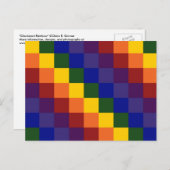 Gecontroleerde regenboog briefkaart (Voorkant / Achterkant)