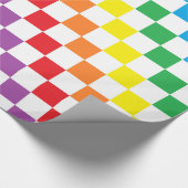 Gecontroleerde regenboog cadeaupapier (Hoek)