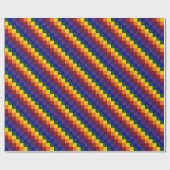 Gecontroleerde regenboog cadeaupapier (Vlak)