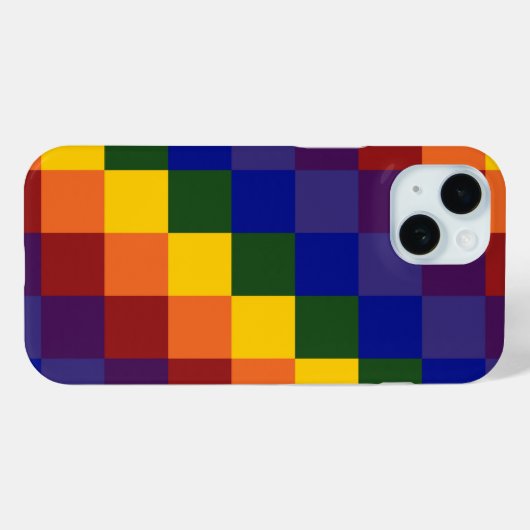 Gecontroleerde regenboog Case-Mate iPhone case (Achterkant (horizontaal))