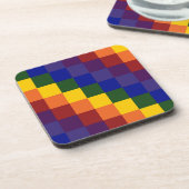 Gecontroleerde regenboog drankjes onderzetter (Linkerzijde)