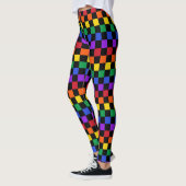 Gecontroleerde regenboog gekleurd leggings (Links)