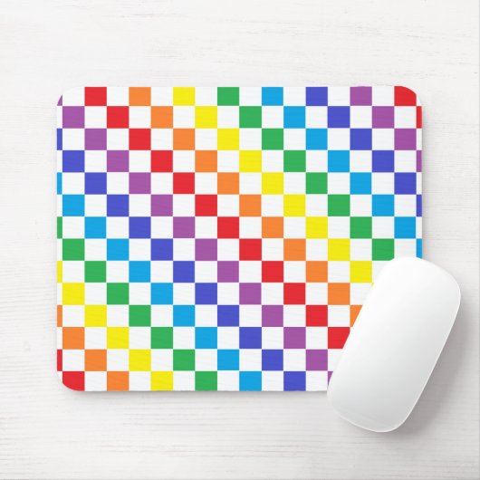 Gecontroleerde regenboog muismat (Met muis)