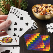 Gecontroleerde regenboog pokerkaarten (Insitu)