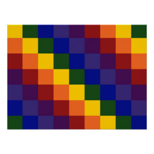 Gecontroleerde regenboog poster