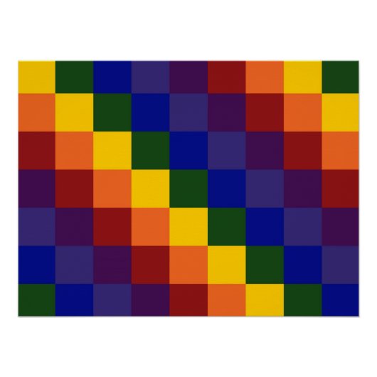 Gecontroleerde regenboog poster (Voorkant)