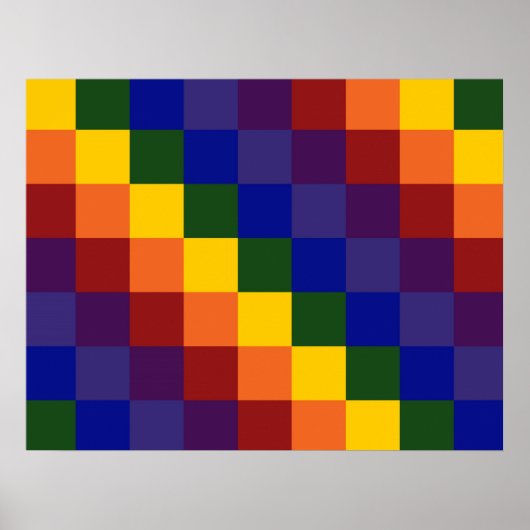 Gecontroleerde regenboog poster (Voorkant)