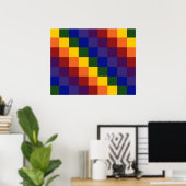 Gecontroleerde regenboog poster (Thuiskantoor)