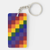 Gecontroleerde regenboog sleutelhanger (achterkant)