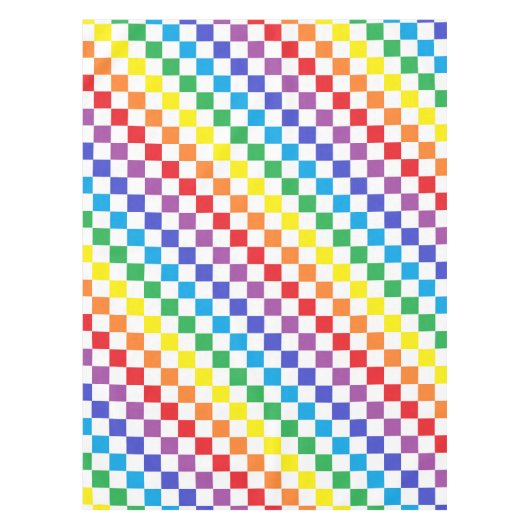 Gecontroleerde regenboog tafelkleed (Voorkant)