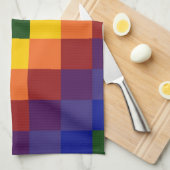 Gecontroleerde regenboog theedoek (Quarter Fold)