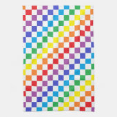 Gecontroleerde regenboog theedoek (Verticaal)