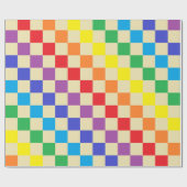 Gecontroleerde regenboogbeige cadeaupapier (Vlak)