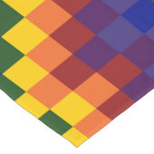 Gecontroleerde regenbooglijstrunner korte tafelloper (Hoek)