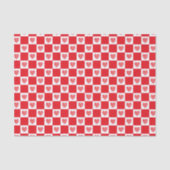 Gecontroleerde rode harten tissuepapier (Voorkant)