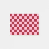 Gecontroleerde roze en Bourgogne Post-it® Notes (Voorkant)