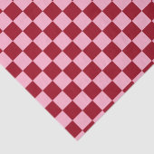 Gecontroleerde roze en Bourgogne Tissuepapier (Detail)