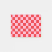 Gecontroleerde roze en rood post-it® notes (Voorkant)