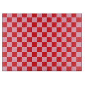 Gecontroleerde roze en rood snijplank (Voorkant)