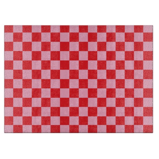 Gecontroleerde roze en rood snijplank (Voorkant)