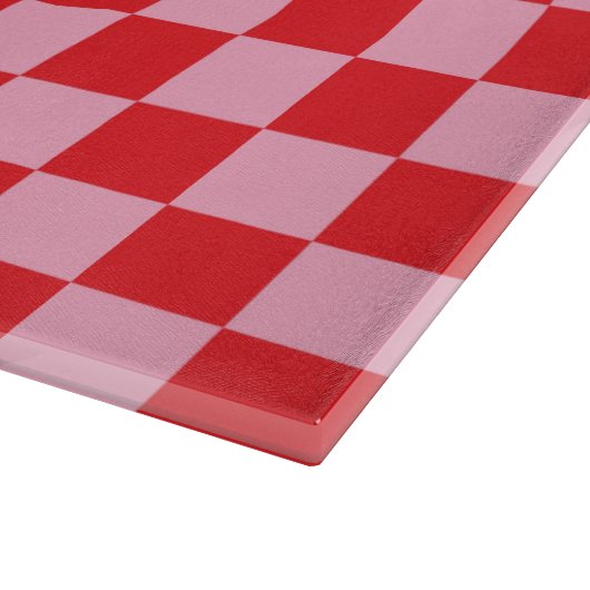 Gecontroleerde roze en rood snijplank (Hoek)