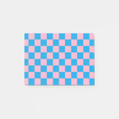 Gecontroleerde roze en Turquoise Post-it® Notes (Voorkant)