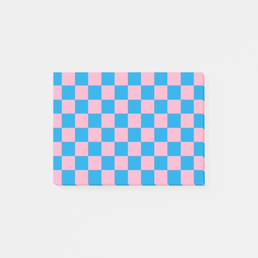 Gecontroleerde roze en Turquoise Post-it® Notes (Voorkant)