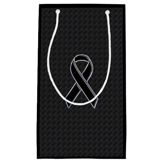 Gecontroleerde stijlzwarte lintgevoeligheid klein cadeauzakje (Voorkant)