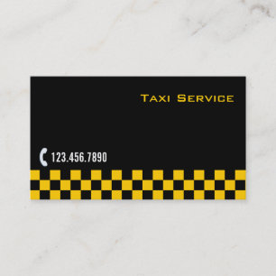 Gecontroleerde Stripe Taxi/Limo Service Visitekaar Visitekaartje