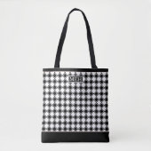 Gecontroleerde Tilt TI Monogrammed BW Canvas tas (Voorkant)