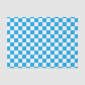 Gecontroleerde Turquoise en White Tissuepapier (Voorkant)