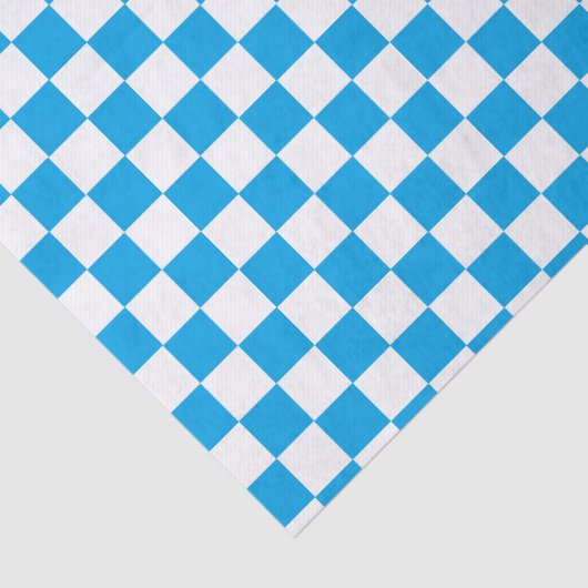 Gecontroleerde Turquoise en White Tissuepapier (Detail)