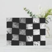 Gecontroleerde uitnodiging tot  bruiloft met vlag (Staand voorkant)