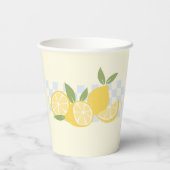 Gecontroleerde verse zomerleemons papieren bekers (Achterkant)