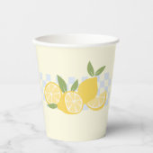 Gecontroleerde verse zomerleemons papieren bekers (Voorkant)