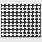Gecontroleerde vlag Black/White Diamonds Cadeaupapier (Vlak)