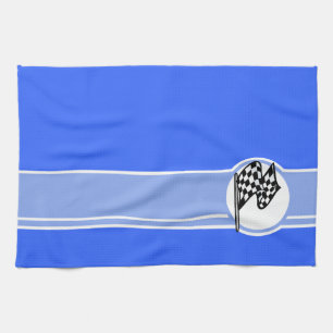 gecontroleerde vlag; Blauw Theedoek