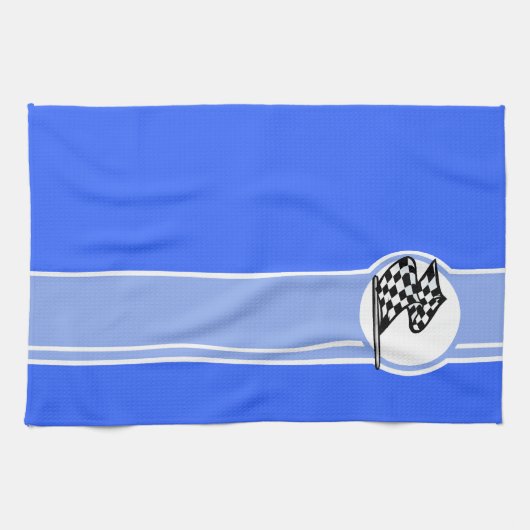 gecontroleerde vlag; Blauw Theedoek (Horizontaal)