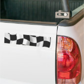 Gecontroleerde vlag bumpersticker (Op Truck)