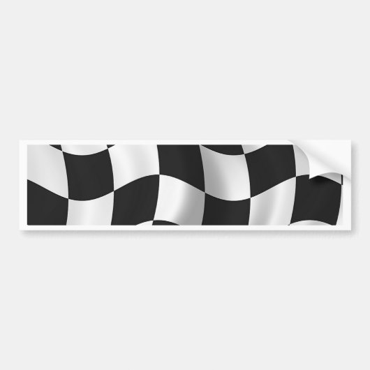 Gecontroleerde vlag bumpersticker (Voorkant)