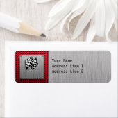 Gecontroleerde vlag; geborsteld aluminium etiket (Insitu)