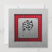 Gecontroleerde vlag; geborsteld aluminium kaart (Achterkant)