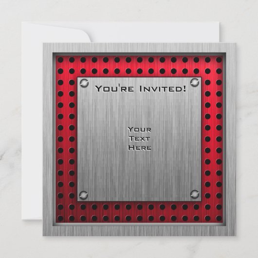 Gecontroleerde vlag; geborsteld aluminium kaart (Voorkant)