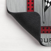 gecontroleerde vlag; geborsteld aluminium uiterlij muismat (Hoek)