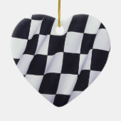 Gecontroleerde vlag keramisch ornament (Achterkant)